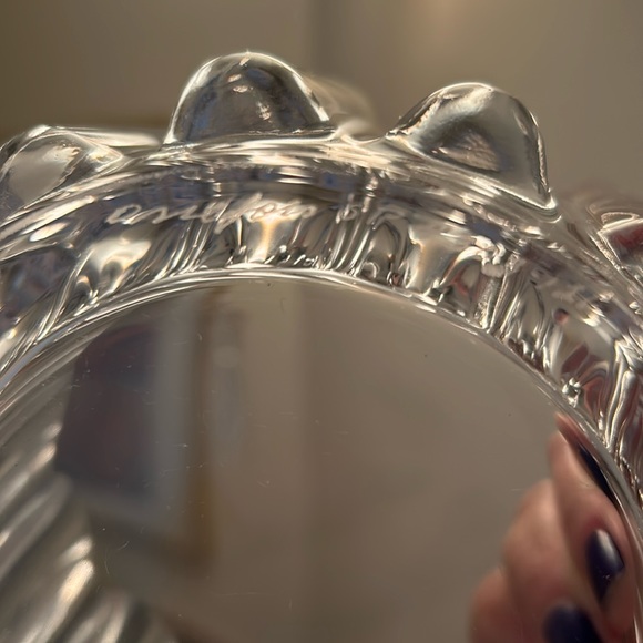 ORREFORS Vintage  Crystal Sweden Sven Palmqvist Princess Crown Bowl-Estate Sale - Picture 4 of 5